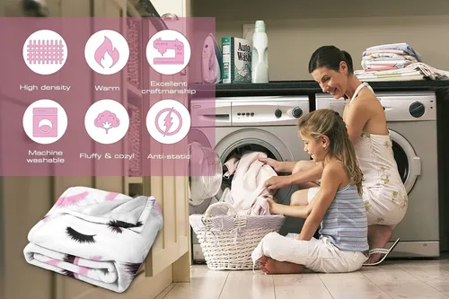 Miniatura 9 de Manta de pestañas para cama de pestañas, manta suave y preppy femenina para sofá, cama, decoración de habitación de pestañas, color rosa, regalo