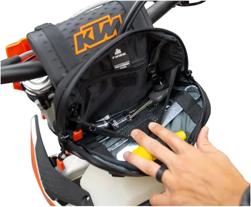 Miniatura 9 de TUSK Bolsa de manillar Dirt Bike/Adventure/Snow Bike/ATV/Compatible con SURRON SUR-RON/eBike/MTB/ 2.3L Capacidad