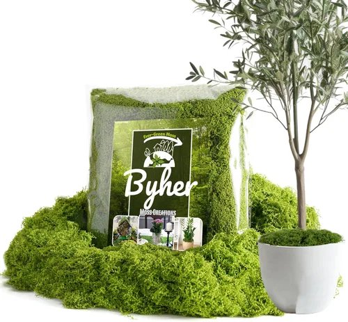 Miniatura 10 de Musgo falso para plantas de interior, paquete de 7 onzas, césped artificial para manualidades, arreglos florales y plantas en maceta, alternativa
