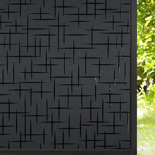 Miniatura 13 de rabbitgoo Película de privacidad para ventana, película de vidrio esmerilado, adhesivo decorativo de privacidad, bloqueo UV, adhesivo estaico