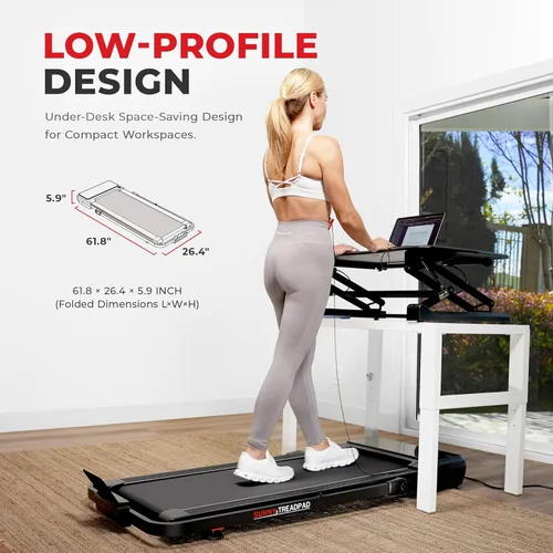 Miniatura 5 de Sunny Health & Fitness Treadpad® Treadmill with 6-Level Auto Incline & Exclusive SunnyFit® App Enhanced Bluetooth Connectivity