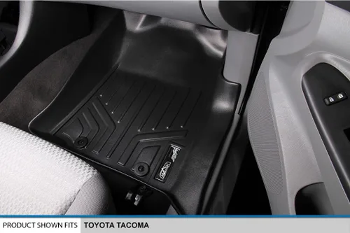 Miniatura 3 de MAXLINER - Juego de alfombrillas de suelo de ajuste personalizado de 2 filas compatibles con Toyota Tacoma 2012-2015