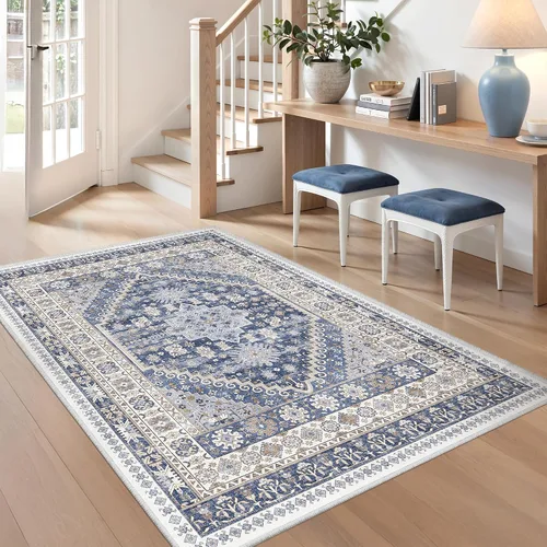 Miniatura 83 de zesthome Alfombra antideslizante para pasillos - Alfombra de pasillo 2x8 para dormitorio, alfombra lavable con respaldo de goma, alfombra suave