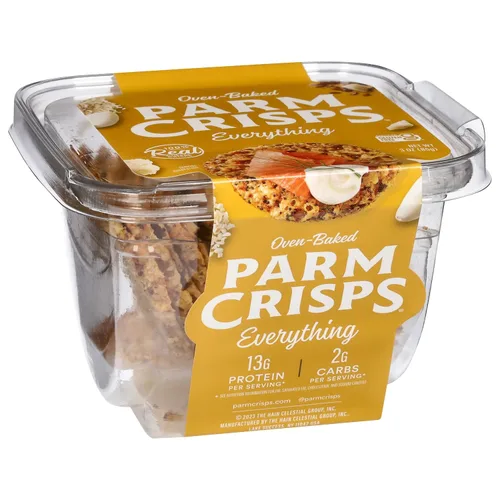 Miniatura 4 de ParmCrisps - Everything Cheese Parm Crisps, hechas simplemente con queso 100% real Snacks keto saludables, bajos en carbohidratos, altos