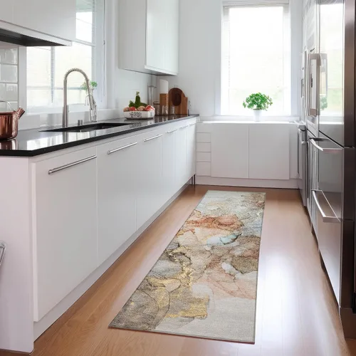 Miniatura 2 de Addison Rugs Chantille ACN520 - Alfombra de pasillo para interior y exterior, resistente a las manchas, lavable, para baño, lavandería y dormitorio