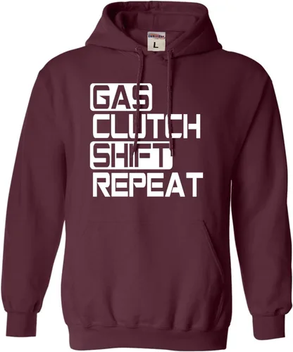 Go All Out Sudadera con capucha Gas Clutch Shift Repeat para hombre y mujer