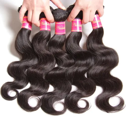 Miniatura 4 de Nadula Hair 7a, extensiones de cabello virgen brasileño con ondas, 3 mechones naturales de cabello brasileño con ondas sin procesar