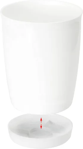 Miniatura 5 de Youngever Paquete de 2 soportes de plástico para utensilios, organizadores de utensilios blancos, utensilios de cocina grandes