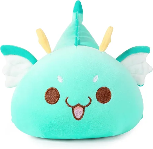 Miniatura 8 de Onsoyours Peluche de dragón gordito, adorable almohada de felpa suave para abrazar, lindo juguete de peluche Kawaii para niños