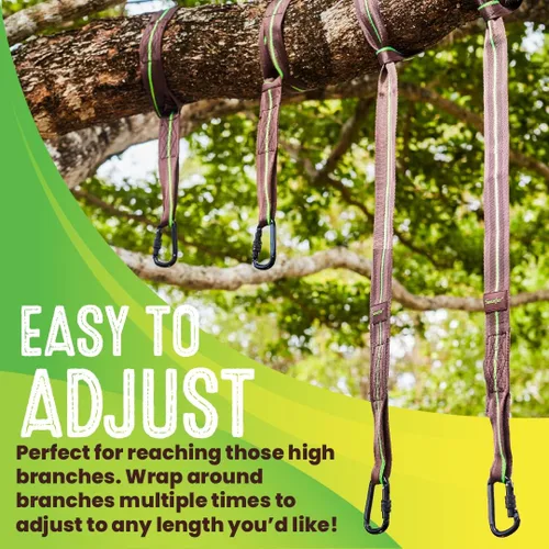 Miniatura 3 de Swurfer Correas de Árbol para Columpio y Hamaca – Kit de Colgado para Hamaca, Columpios de Árbol, Duradero, Resistente a la Intemperie, Libre