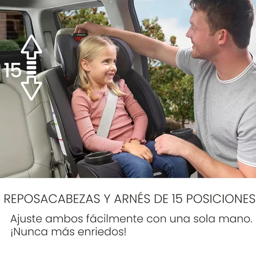 Miniatura 7 de Britax One4Life - Asiento convertible todo en uno para auto, 3 en 1, silla y asiento elevador con instalación ClickTight, capacidad extendida hacia