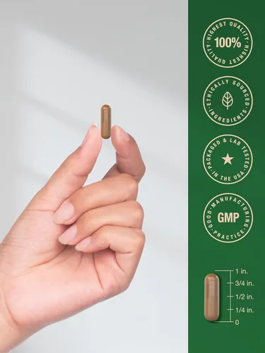 Miniatura 7 de Horbäach Hígado de res alimentado con pasto 4500 mg 60 cápsulas Desecado, criado en pasto, sin granos, suplemento sin OMG