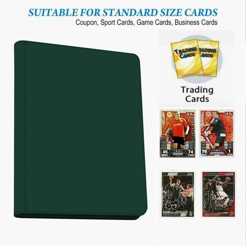 Miniatura 5 de Carpeta para tarjetas de 16 bolsillos, más de 1000 carpetas de tarjetas coleccionables con cremallera de alta calidad, álbum de bolsillo de doble