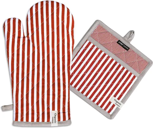 Miniatura 43 de AMOUR INFINI Juego de 2 soportes para ollas de algodón resistentes al calor, antideslizantes de 8 x 8 pulgadas, almohadillas calientes para cocina