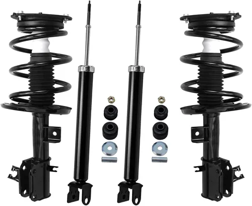 Miniatura 159 de Detroit Axle - Puntales y Amortiguadores para Chevy Traverse Buick Enclave GMC Acadia Saturn Outlook 2007-2012, 2 puntales delanteros con resorte