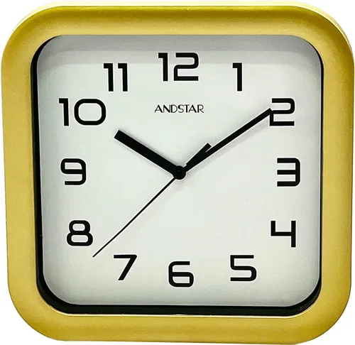 Miniatura 9 de Reloj cuadrado redondo, moderno, retro, silencioso, funciona con pilas, números arábigos precisos, diseño decorativo para el hogar, sala de estar