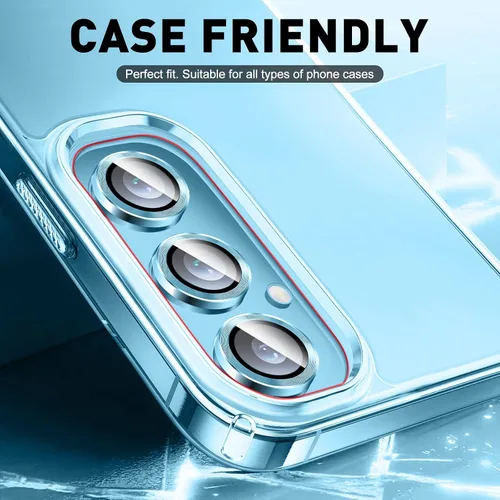 Miniatura 3 de LucBuy Protector de lente de cámara para Samsung Galaxy Z Fold 3, cubierta de cámara de vidrio templado Protector de pantalla Adhesivo de película
