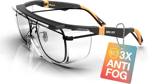 Miniatura 16 de DEX FIT SG210 OTG │ Gafas de seguridad; protección ocular Z87, ajustables, resistentes a la niebla y a los arañazos 3X (Rojo N)