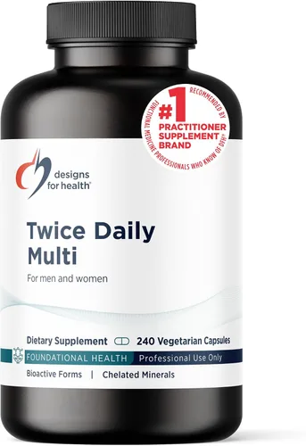 Miniatura 9 de Designs for Health Multivitamínico metilado para mujeres y hombres – Suplemento multimineral dos veces al día y multivitamínico sin hierro + B12