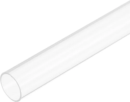 Miniatura 24 de MECCANIXITY Tubo de acrílico rígido redondo transparente 1mm(0.04") DI 3mm(1/8") DE 305mm(12") para lámparas y linternas, sistema de refrigeración