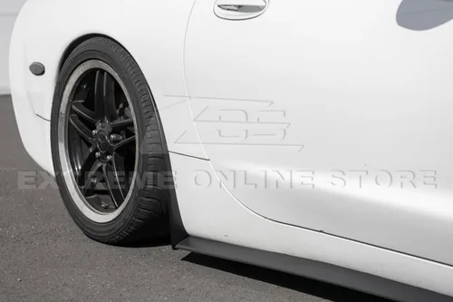 Miniatura 6 de Repuesto para todos los modelos Chevrolet Corvette C5 1997-2004 ZR1 Par de extensión de panel basculante de faldas laterales de estilo extendido