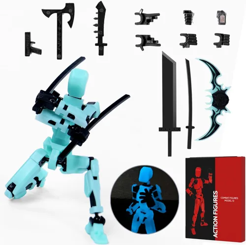 Miniatura 10 de Juego de figuras de acción, modelo 13 figura de acción móvil multiarticulada, caja de regalo, ideal para seres queridos y amigos. Rojo