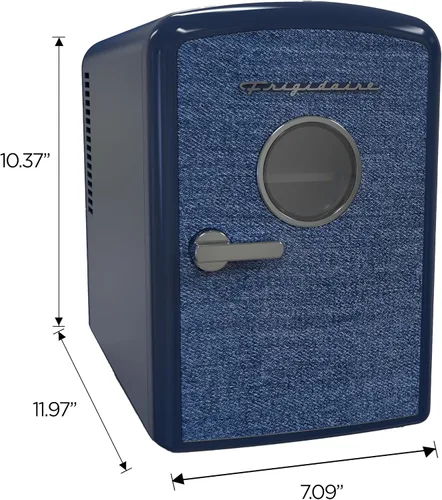 Miniatura 7 de Frigidaire Mini Refrigerador Personal, Capacidad de 1 Galón para 9 Latas, Incluye Enchufes para Toma de Corriente Doméstica y Cargador de CC – 9.84