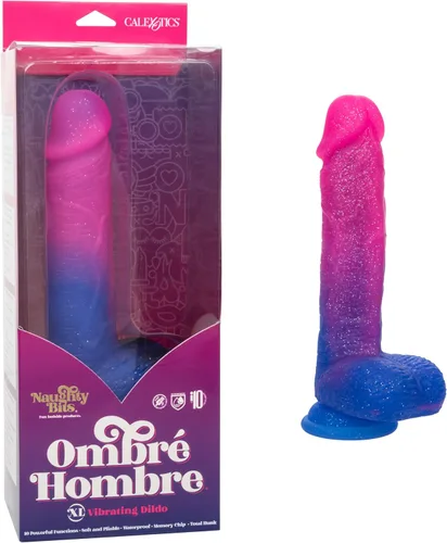 CalExotics Naughty Bits Ombre Hombre XL Vibrador Consolador Vibrador - SE-4410-70-3 Rosa