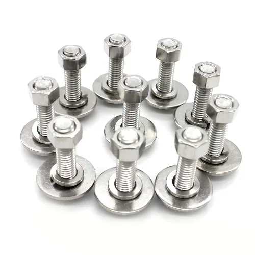 Miniatura 4 de Tornillos de cabeza hexagonal de acero inoxidable 1/4-20x1-1/4, tuercas, arandelas planas y de bloqueo, 18-8 (304) S/S, totalmente roscados por