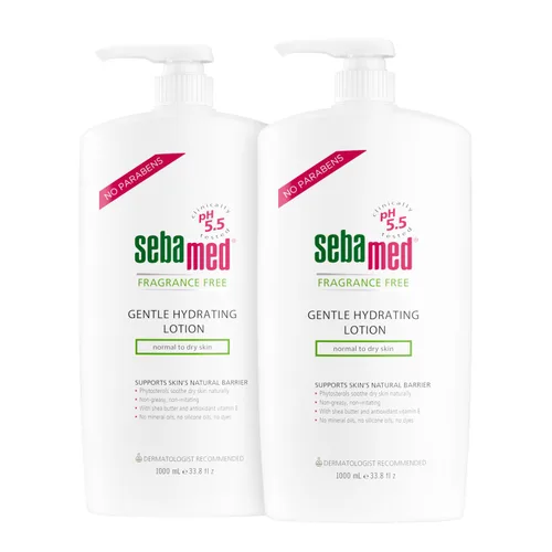 Miniatura 8 de SEBAMED Loción hidratante suave sin fragancia, ultra suave, recomendada por dermatólogos, hidratante para pieles sensibles normales a secas, 33.8