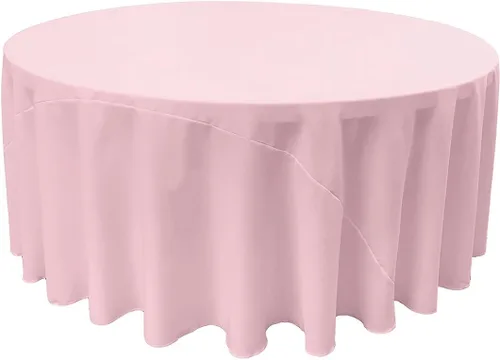 Miniatura 17 de LA Linen - Mantel redondo lavable de popelina de poliéster, resistente a manchas y arrugas, 51", mantel de tela para comedor, cocina, fiesta, Negro