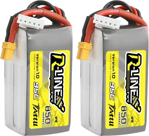 Miniatura 7 de Tattu Batería Lipo R-Line de 850mAh 4s 95C 14.8V con enchufe XT30