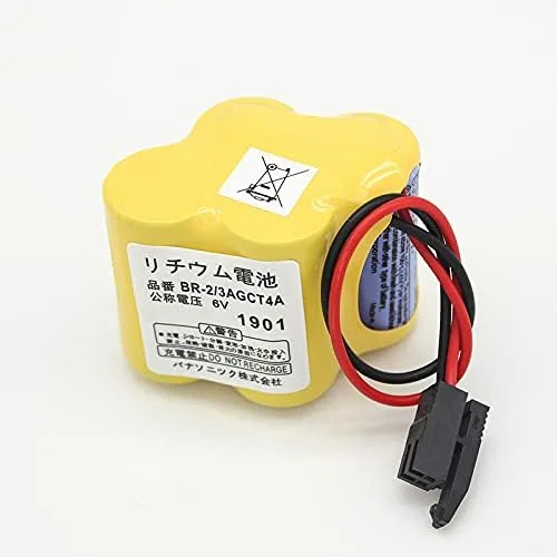 Miniatura 2 de SHENYANG BR-2/3AGCT4A BR2/3AG BR2/3AGCT4A Batería BR2/3AGCT4A para FANUC A98L-0031-0025 Enchufe Negro (4 unidades)