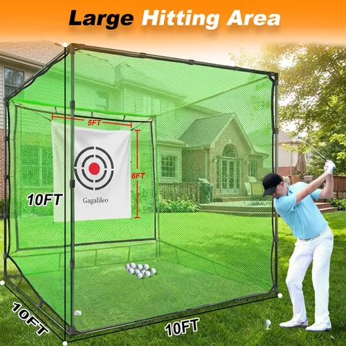 Miniatura 2 de Redes de práctica de golf para conducción en el patio trasero, uso en interiores, redes de conducción de golf resistentes para patio trasero, redes