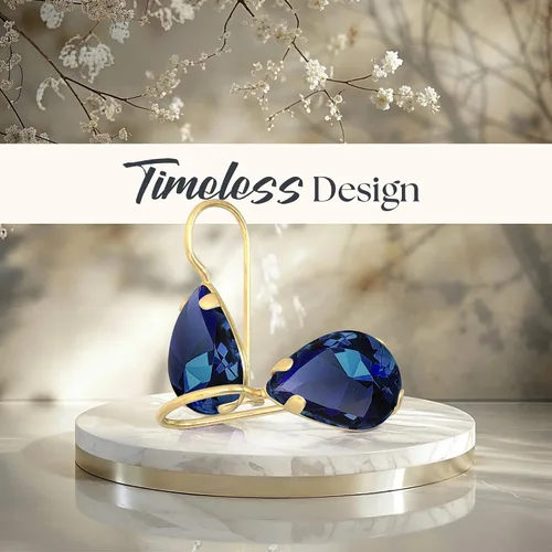 Miniatura 50 de 14K Solid Gold Earrings - Gemstone Earrings for Women - 14K Gold Earrings for Women - Birthstone Earrings - Teardrop Earrings for Women - Gold