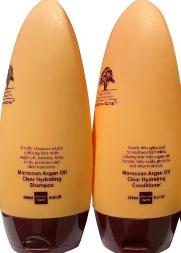 Whisper Whip Juego de champú y acondicionador hidratante de aceite de argán marroquí (6.8 onzas líquidas cada uno)