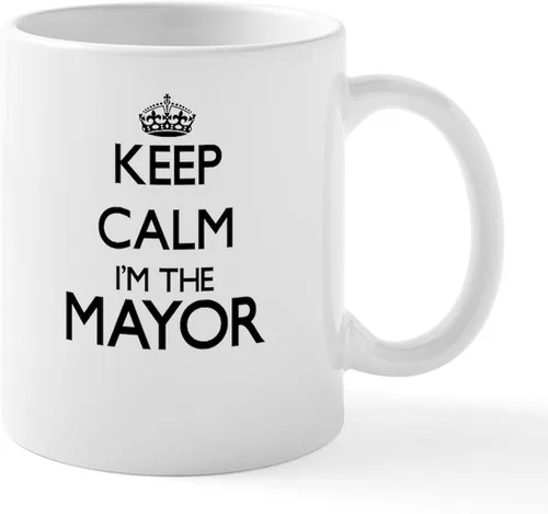 Miniatura 20 de CafePress I Love Mayor Mug Taza de café de cerámica de 11 oz (11.0 fl oz)