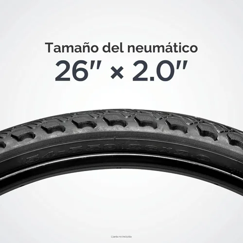 Miniatura 5 de Schwinn Neumático de bicicleta de repuesto, neumático híbrido de bicicleta de 26 x 2.0 pulgadas, espaciado más ancho del pomo de la banda