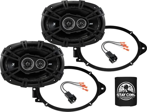 KICKER Altavoces de 6 x 9 pulgadas para Chevrolet Camaro (sin Boston Acoustics) Kit de actualización 2010-2015 - Par de Serie DS con adaptadores y