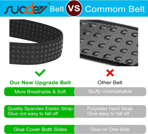 Miniatura 4 de SUOSDEY Camisa Stays Belt para hombre, camisa tucker, cinturón elástico ajustable oculto, agarre más fuerte con pegamento mejorado