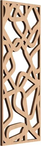 Miniatura 22 de Acme Paneles de pared decorativos de madera con calado, 9 3/8 pulgadas de ancho x 24 3/8 pulgadas de alto x 1/4 de alto, roble rojo