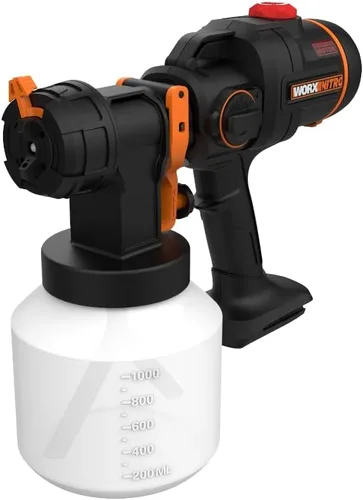 Worx Nitro - Rociador de pintura inalámbrico de 20 V con motor sin escobillas, batería y cargador no incluidos, WX020L.9