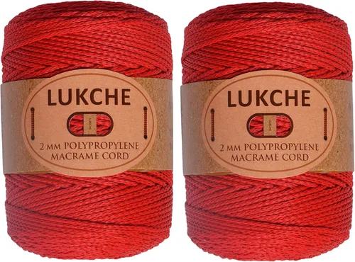 Miniatura 12 de Cordón de macramé de poliéster de 0.059-0.079 in, 3 madejas (3 x 153 yardas), cuerda de macramé 100% polipropileno de alta calidad, bolsa de macramé