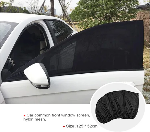 Miniatura 3 de Parasol universal para ventana lateral de coche, 2 unidades, cubierta de parasol para ventana delantera de automóvil (49.2 x 20.5 in)