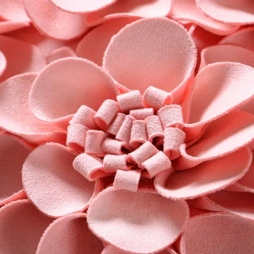 Miniatura 5 de JWH Fundas de almohada hechas a mano con flores en 3D, fundas de cojín decorativas de terciopelo estéreo, para decoración de automóvil, cama, sofá