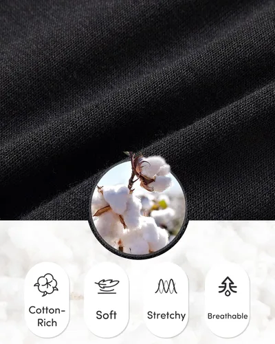 Miniatura 2 de Domee Pantalones cortos de ciclismo para niñas, para debajo de los vestidos, leggings cortos de algodón, paquete de 3