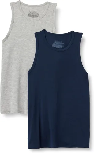 Miniatura 7 de Amazon Essentials Camiseta sin mangas modal súper suave para hombre, paquete de 2