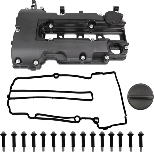 Miniatura 8 de MITZONE Cubierta de válvula de aluminio tipo tira de carbono compatible con Chevrolet Cruze 2011-2016 Sonic 2012-2020 Trax 2013-2021 Volt 2011-2015