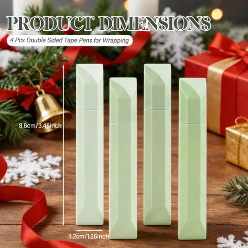 Miniatura 5 de 4 bolígrafos de cinta de doble cara, rodillo de cinta de doble cara para álbum de recortes, suministros multiusos para álbumes de recortes, Rosa