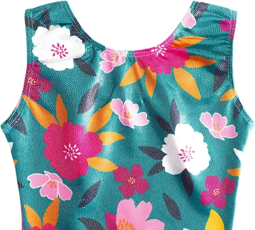 Miniatura 3 de HOZIY Leotardos de gimnasia con pantalones cortos para niñas pequeñas y niños pequeños, maillots de gimnasia, trajes de gimnasia con diseños